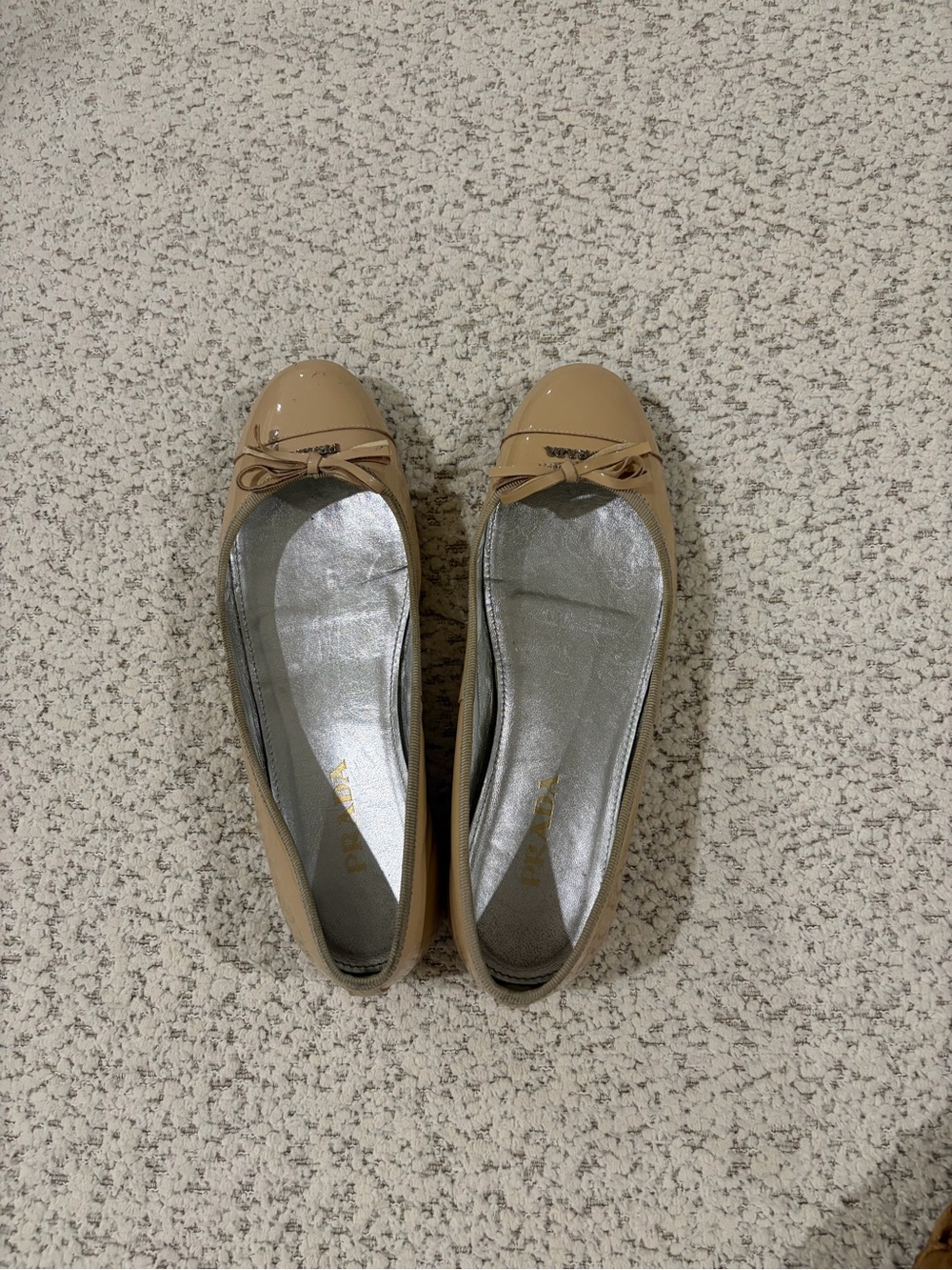 Prada flats resoled & flawed